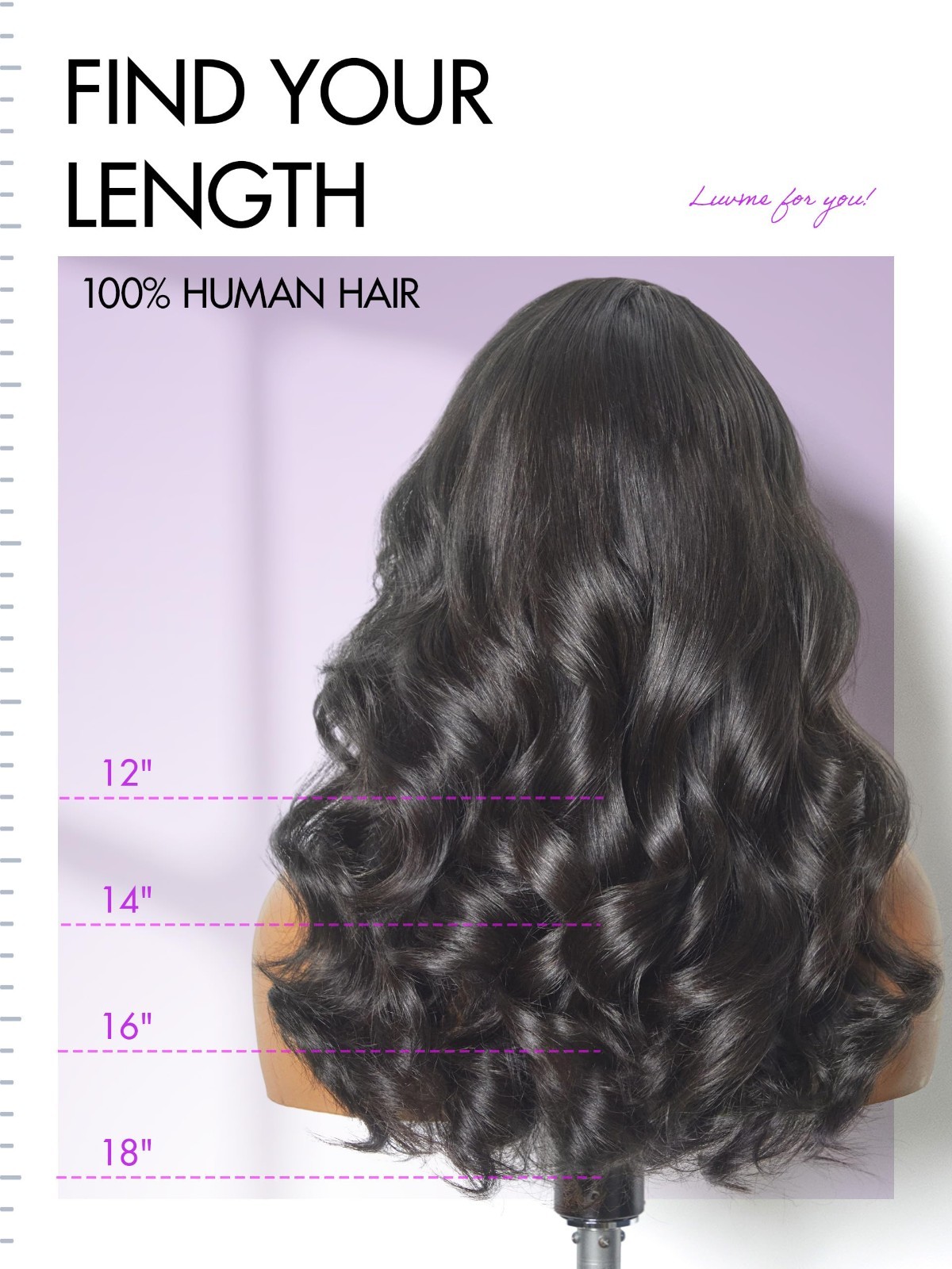 100% Human Hair Loose Wave Wig – 18″ Glueless Lace Front, Pre-Plucked, Natural C