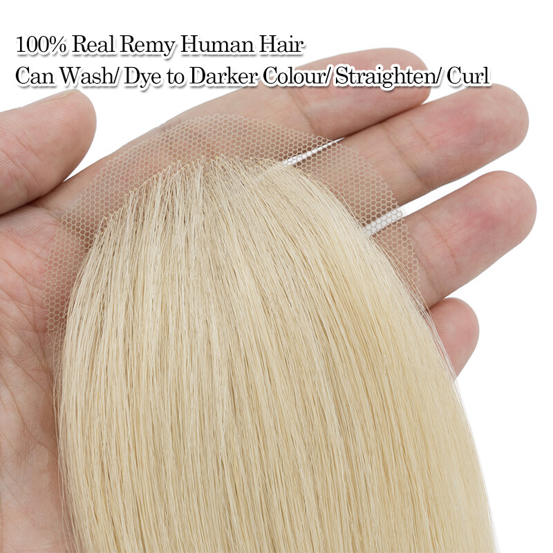 Thin Skin Bald Spot Hair Patch Natural Human Hair Replacement Unit For Hairline
