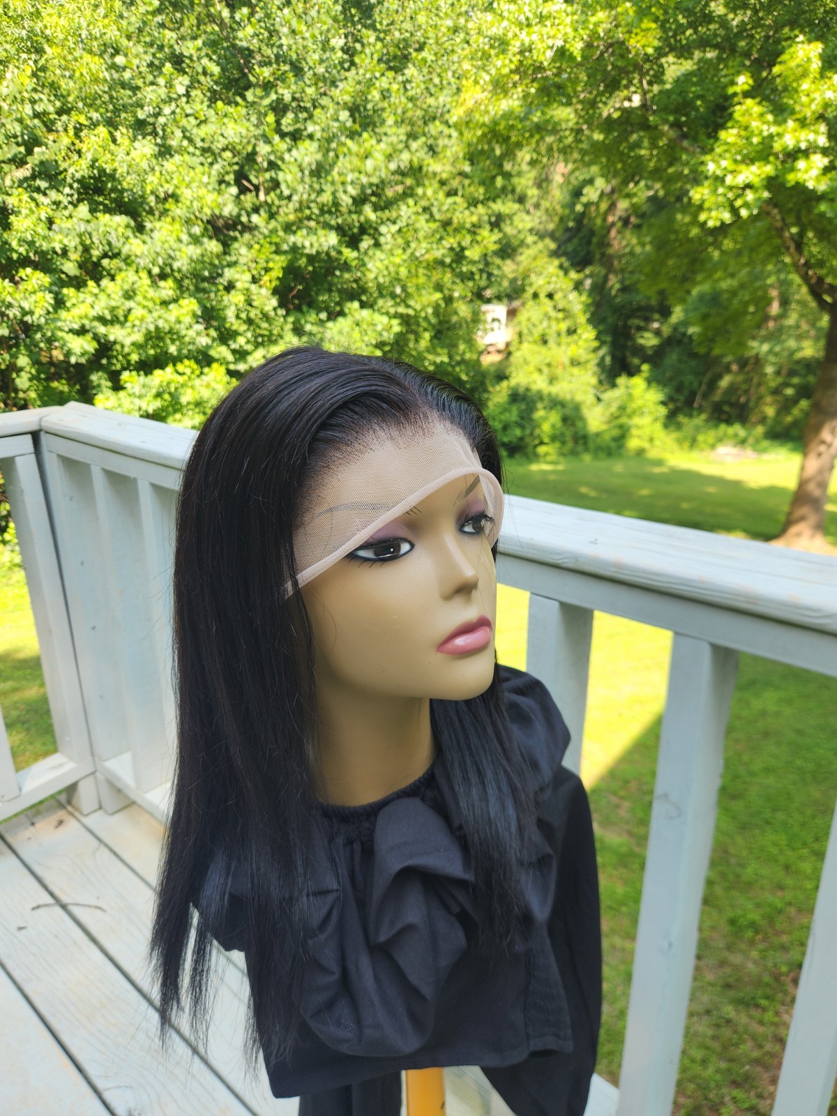 Pre-everything HUMAN BLEND Lace Front Wig Straight Women