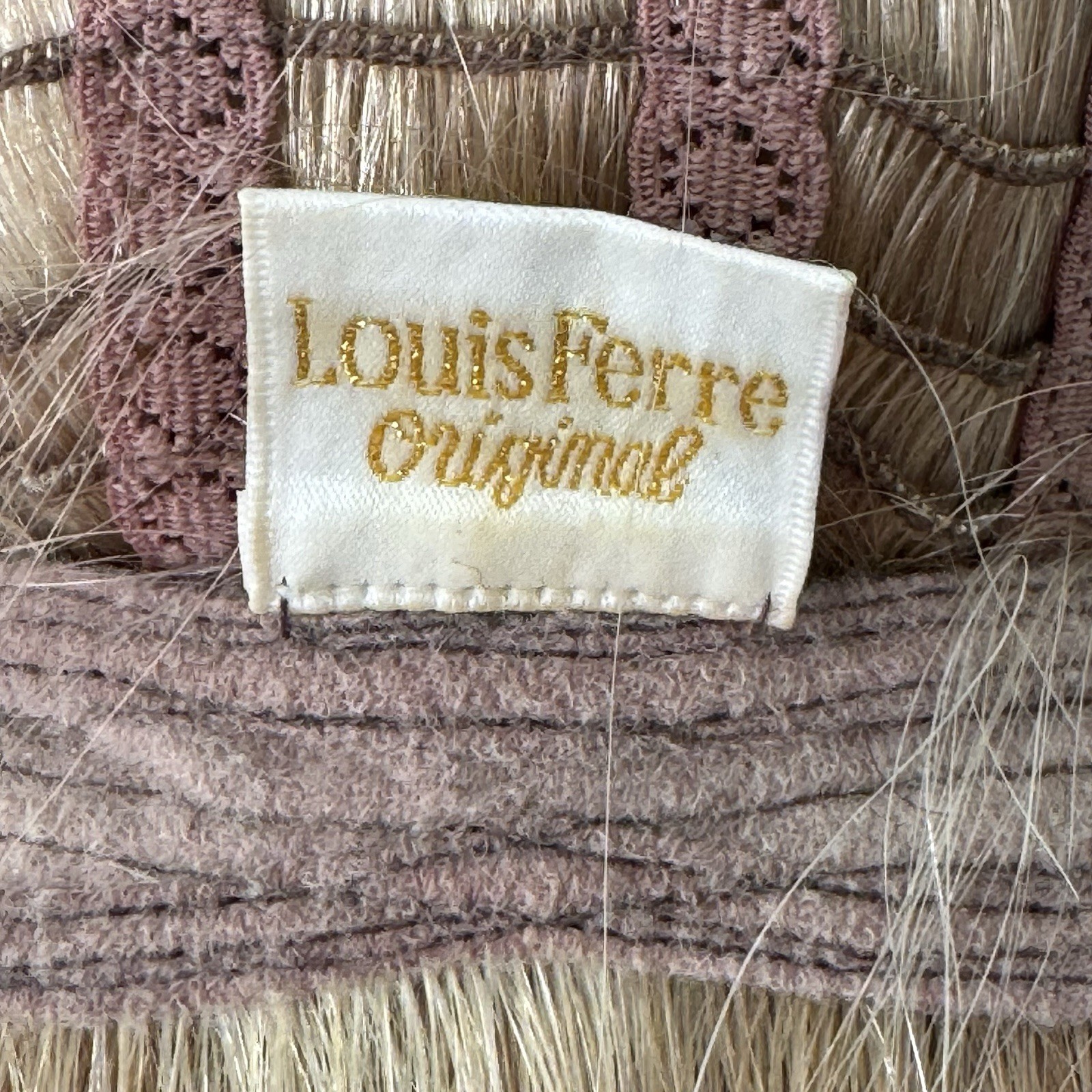Louis Ferre 100% Human Hair Wig Monofilament Top Mono Long Blonde 18″