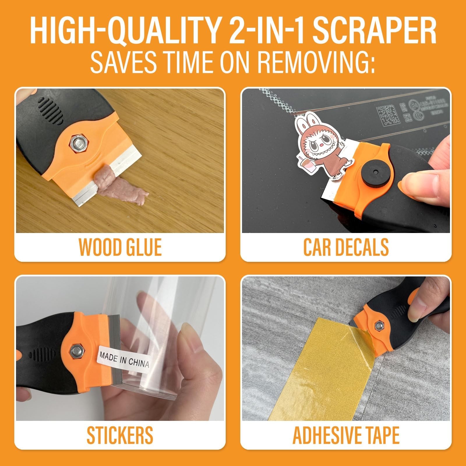 Adhesive Remover, 3.3 fl.oz Sticker Remover Spray for Labels, Glue Remover wi…