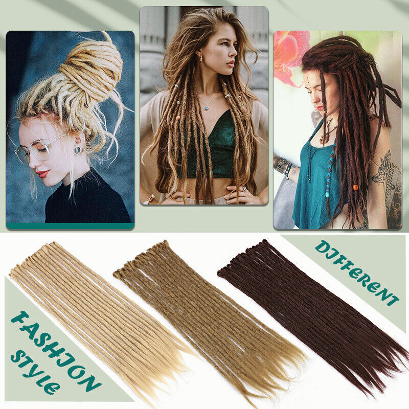20inch Ombre Dreadlocks Hair Extensions Synthetic Crochet Braiding Dreads Loc
