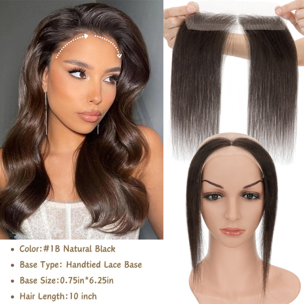 Full Lace Cover-up Front Hairline Hairpiece Remy Human Hair Patch Topper Toupee