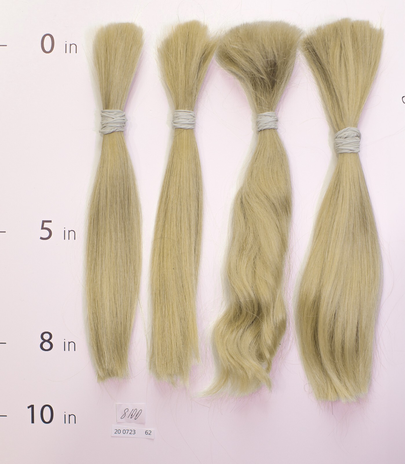 European hair, cut hair, raw hair, Light Blonde Natural Nat Pure 8”-10”,virgin