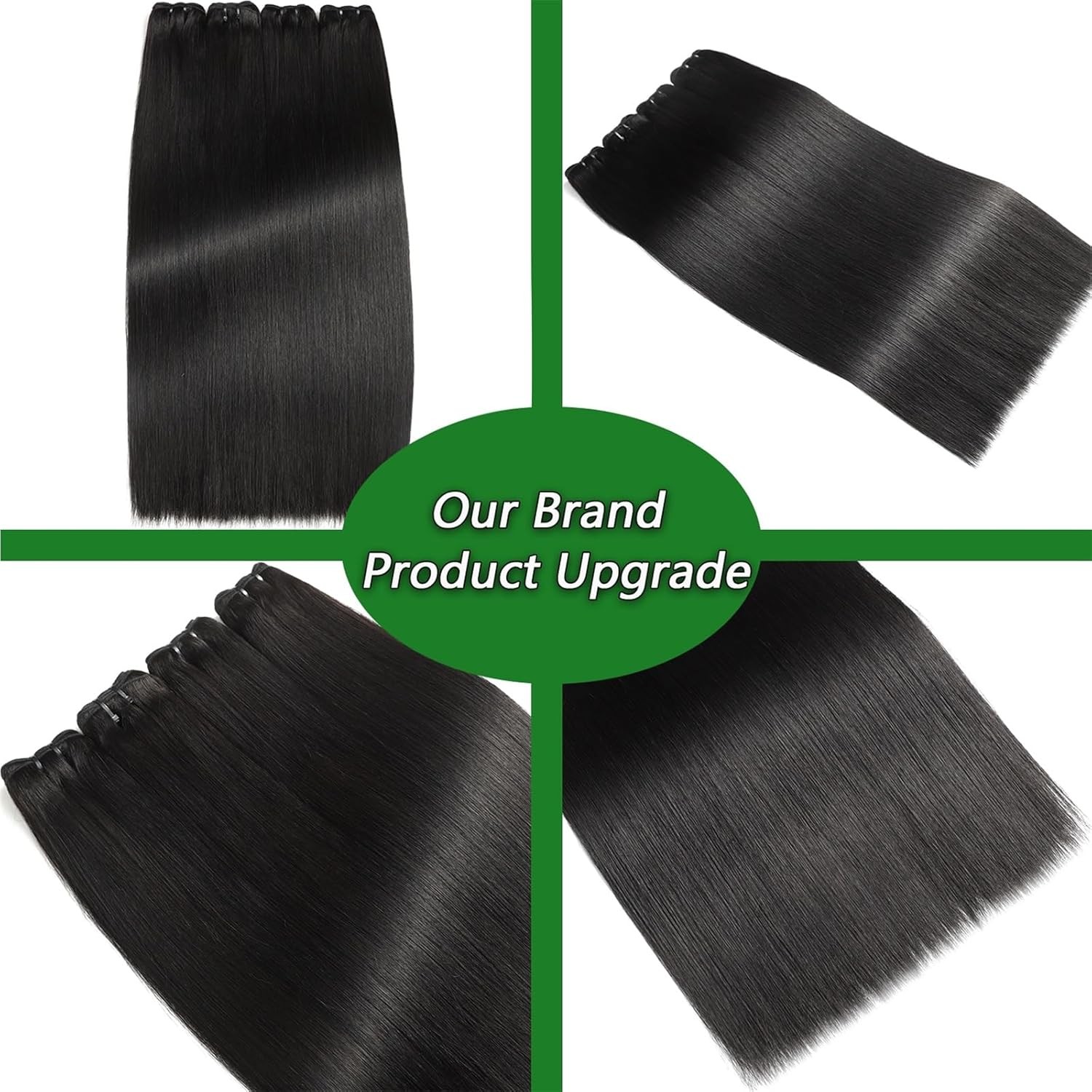100% Frontal Straight Natural Black Brazilian Virgin Human Hair 2 Bundles 13×4