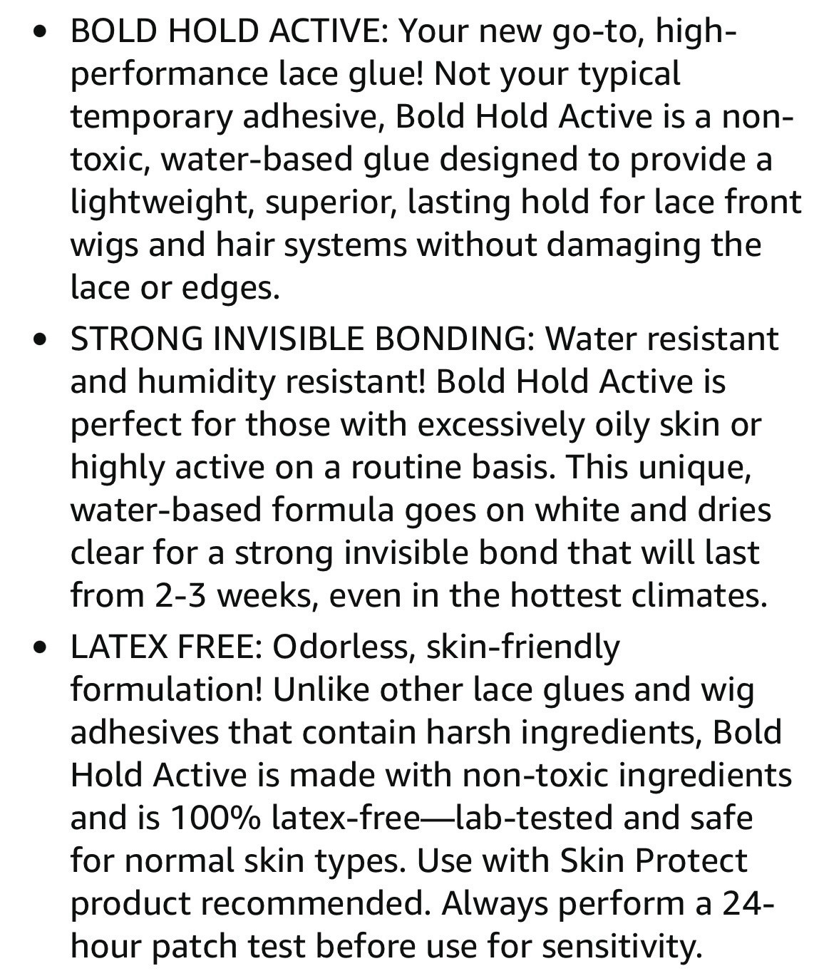 The Hair Diagram Bold Hold Active Reloaded Strong Wig Adhesive Glue 1.3fl oz NEW