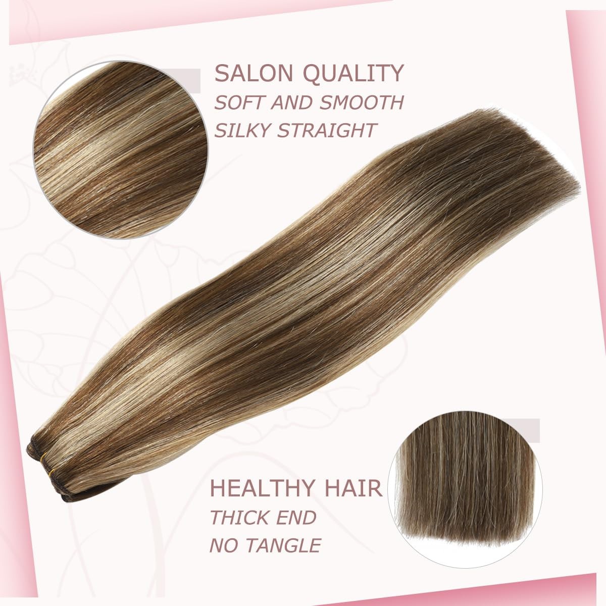 Double Weave Sew in Weft Hair Extensions Russian Remy Human Hair Weft Bundles