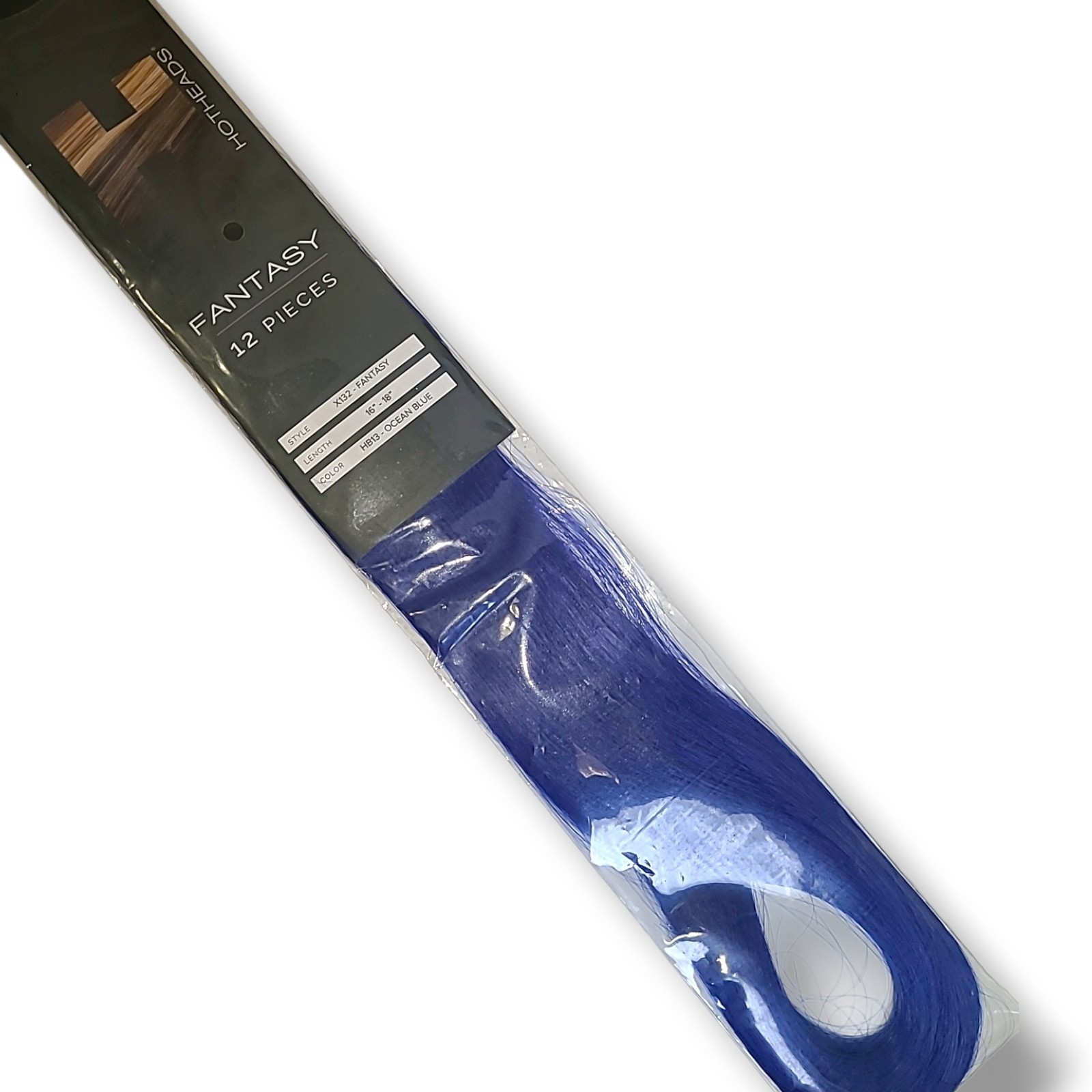 Hotheads X132 Fantasy Hair Extensions 12 Pcs Tape 16″-18″ Color HB13 Ocean Blue