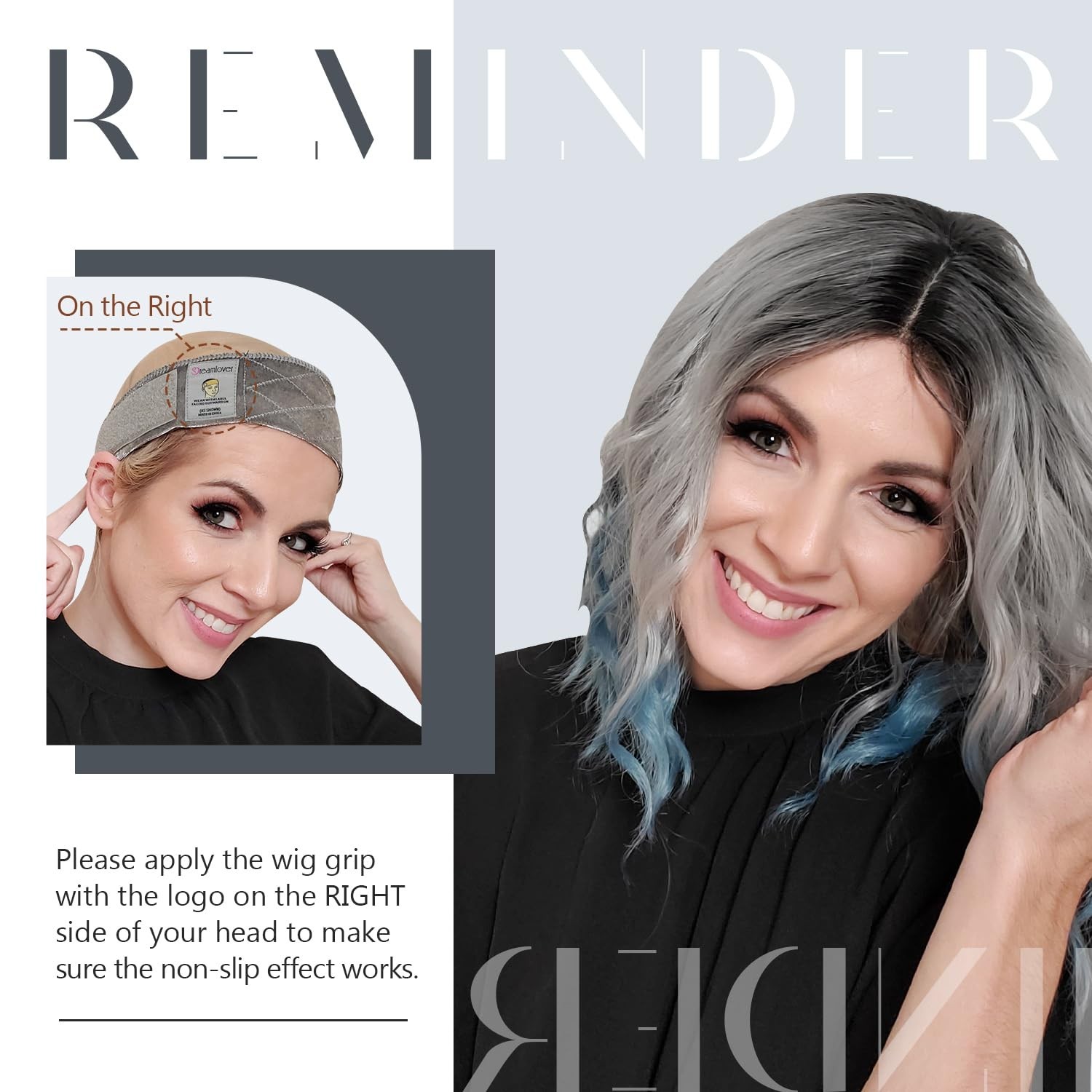 Wig Grip Bands Headband for Keeping Wigs in Place Tan 2 Pieces