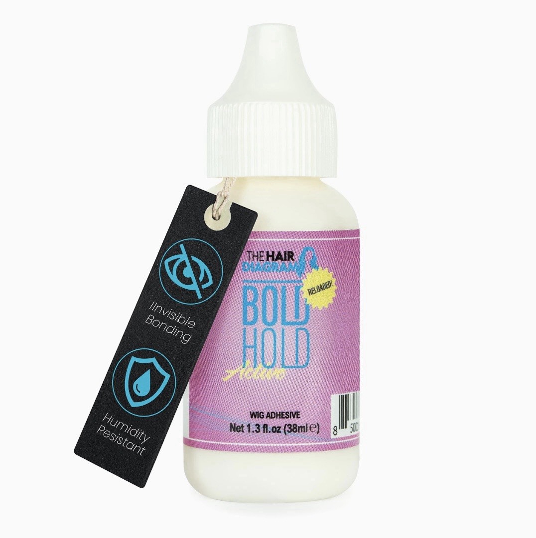 The Hair Diagram Bold Hold Active Reloaded Strong Wig Adhesive Glue 1.3fl oz NEW