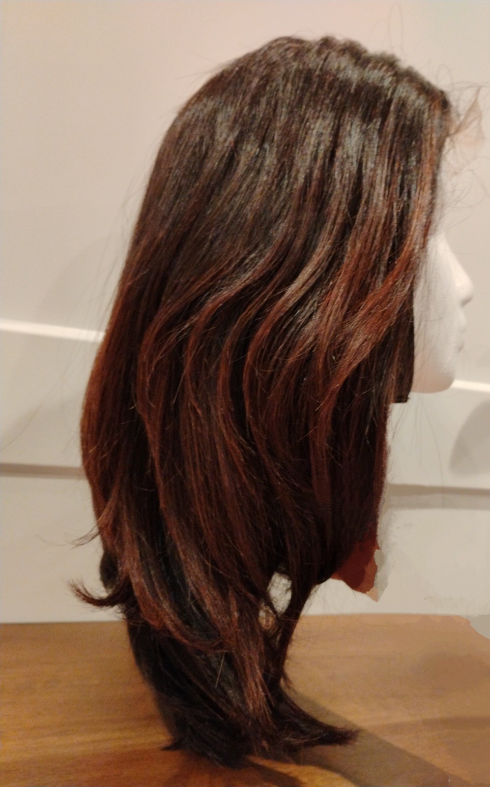 The Nirene Collection Human Hair Closure Wig Bob HD Lace Brand New Custom Color