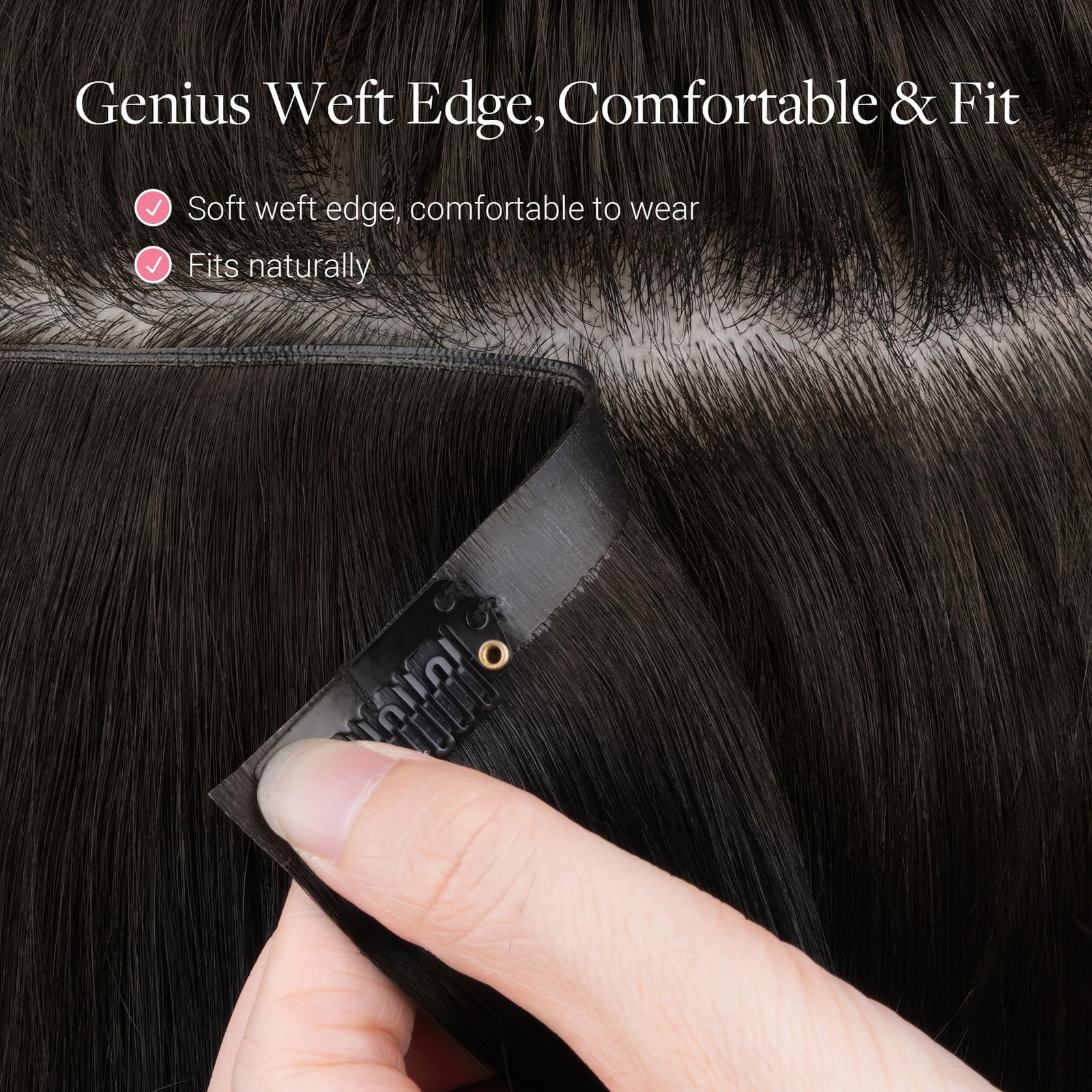 Goo Goo Genius Clip In Hair Extensions 16Inch 140G 7Pcs Seamless Pu Clip In