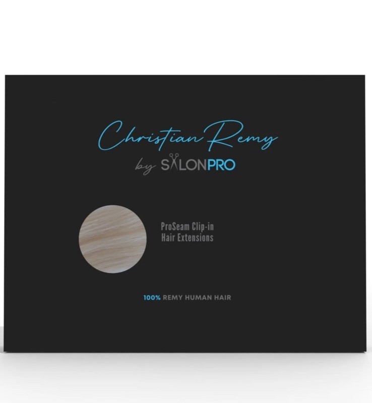 Christian Remy By Salon Pro Human Hair Extensions. 22 In Crème Blonde NEW