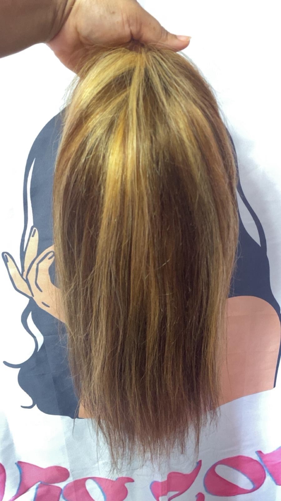 20 Inch Highlight 4/27 Lace Closure Wig 4×4
