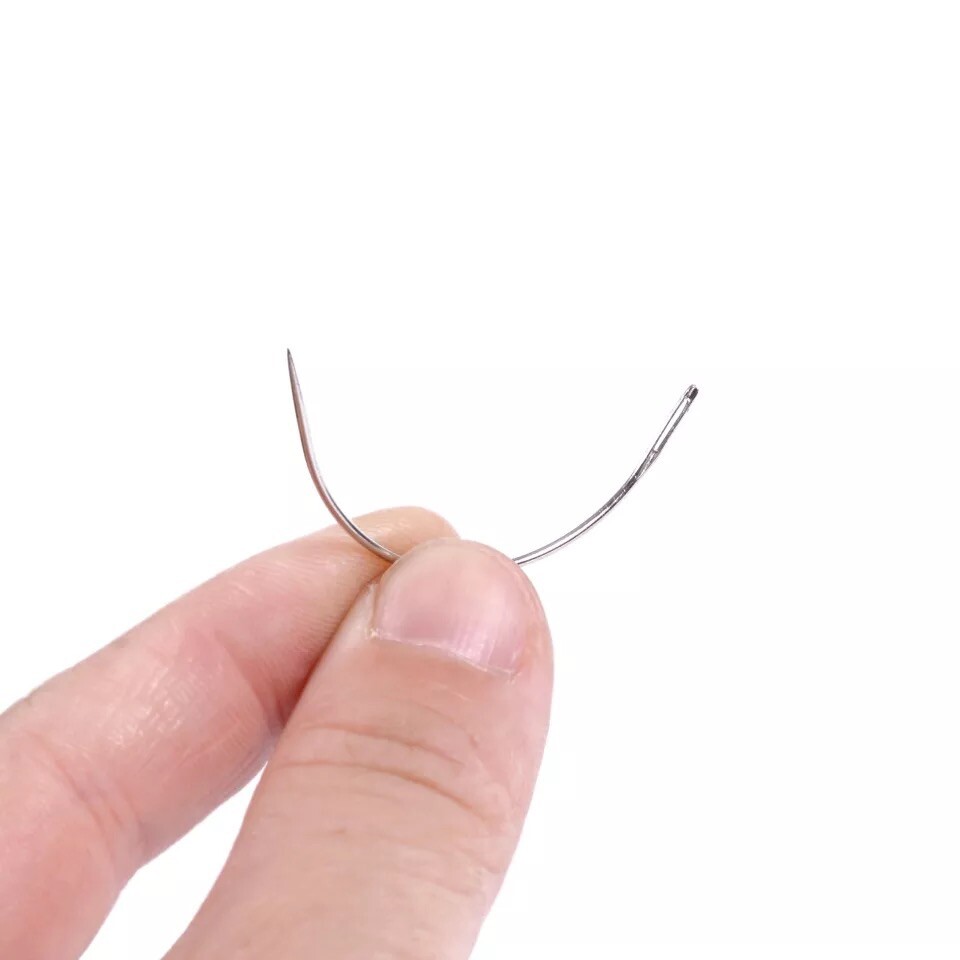 Sliver Curved Needle For Weft Weaving Sewing Hair Extensions