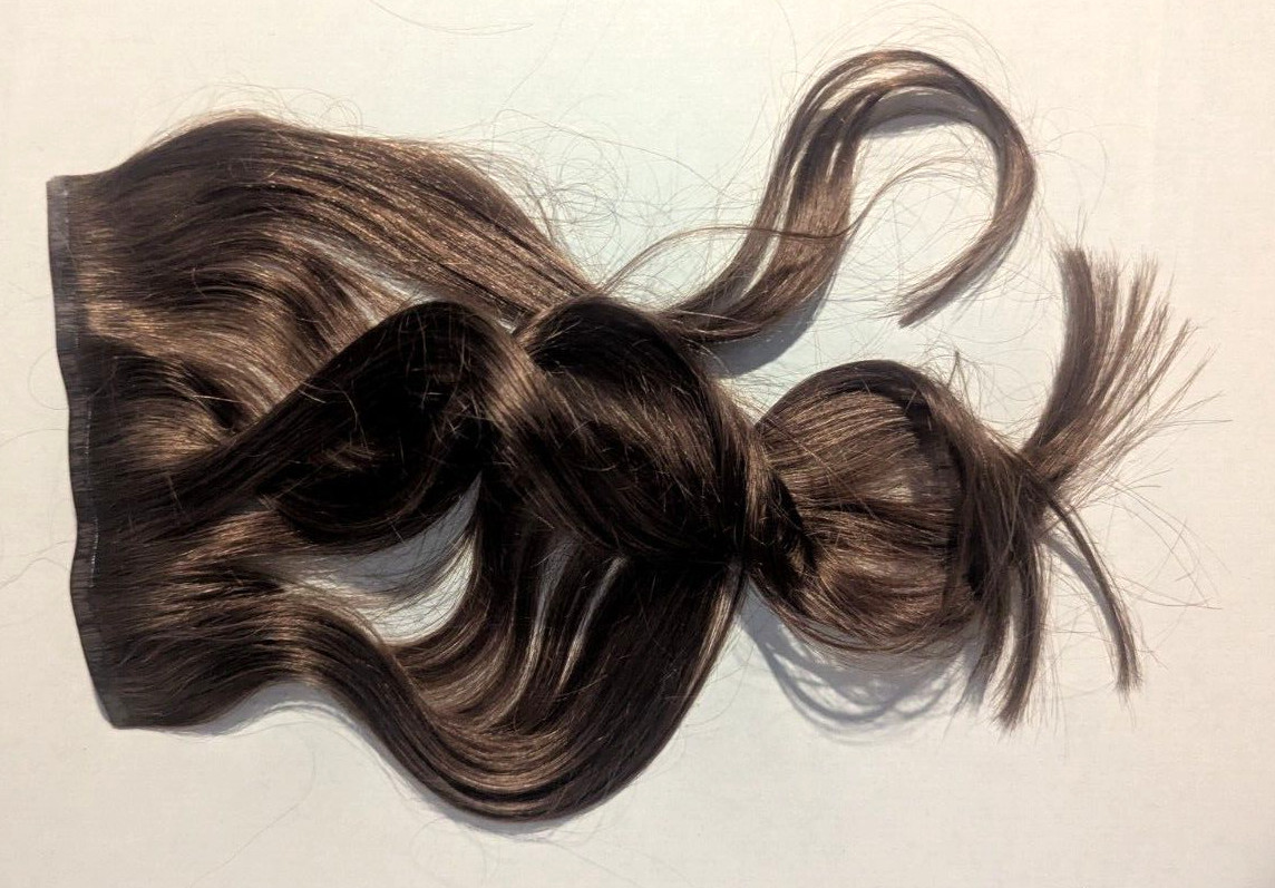 DOORES 14 Inch 110g Seamless Clip in Human Hair Extensions Trick Remy Straight