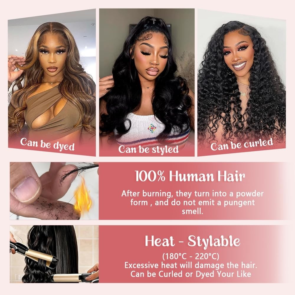 18 Inch Body Wave V Part Wig – 180% Density Glueless Half Wig, Natural Black, Ea