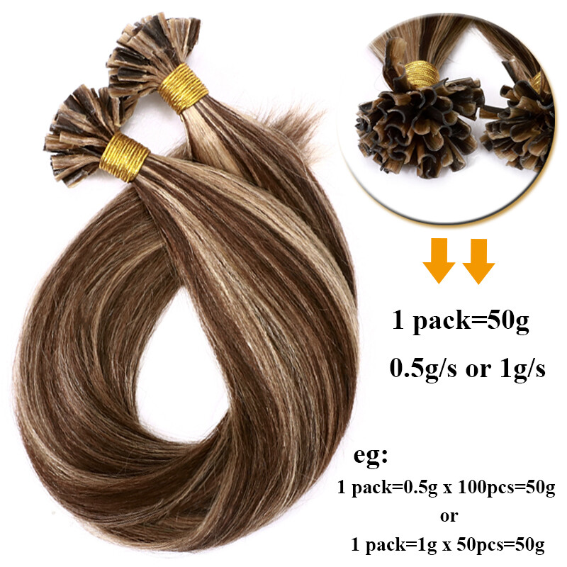 US CLEARANCE Pre Bonded Keratin THICK Nail U Tip Human REAL Hair Extensions 400S