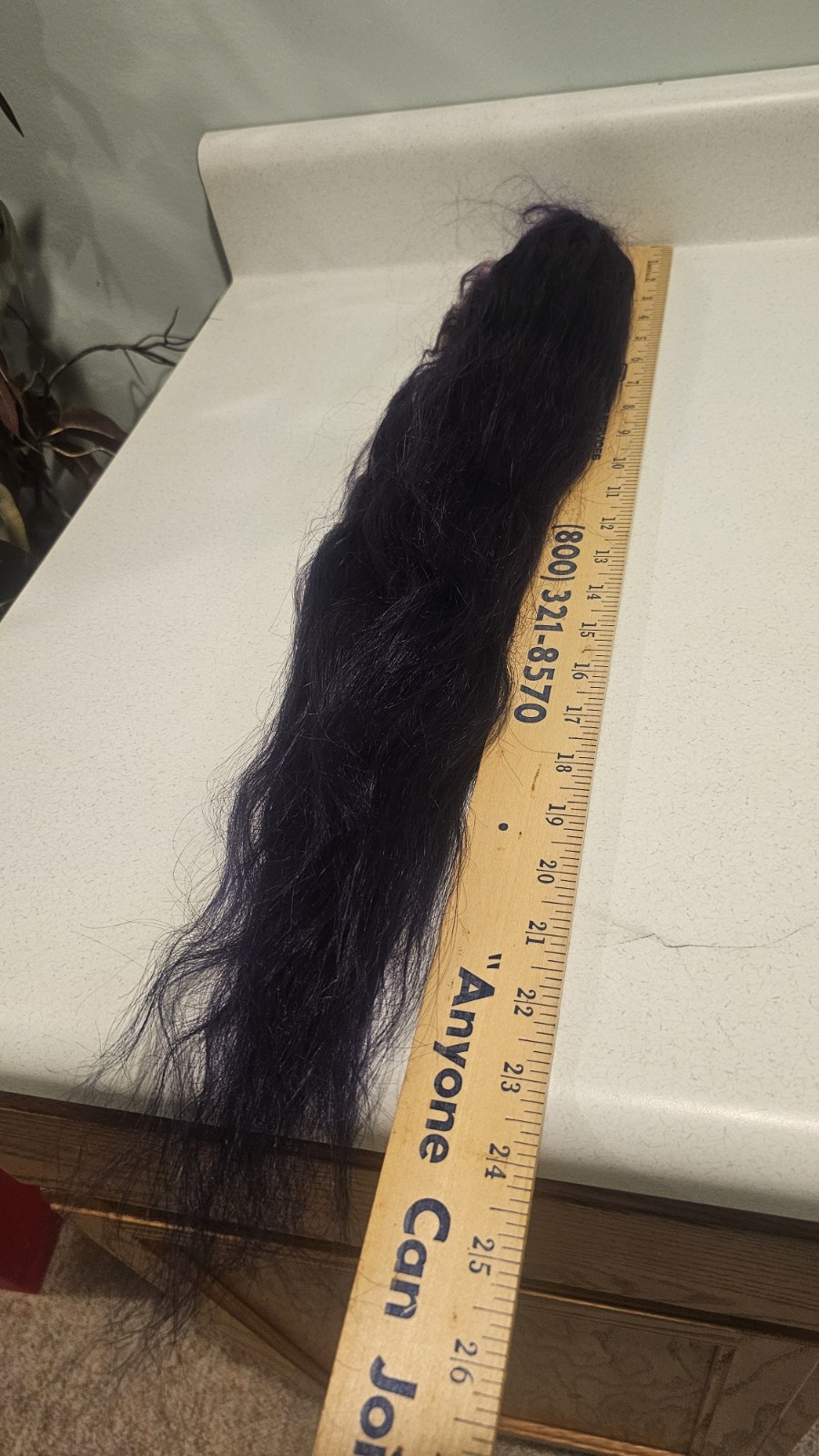 High-Quality Regular Top 24″ Purple Wavy 150% Virgin Human Hair Lace Wig