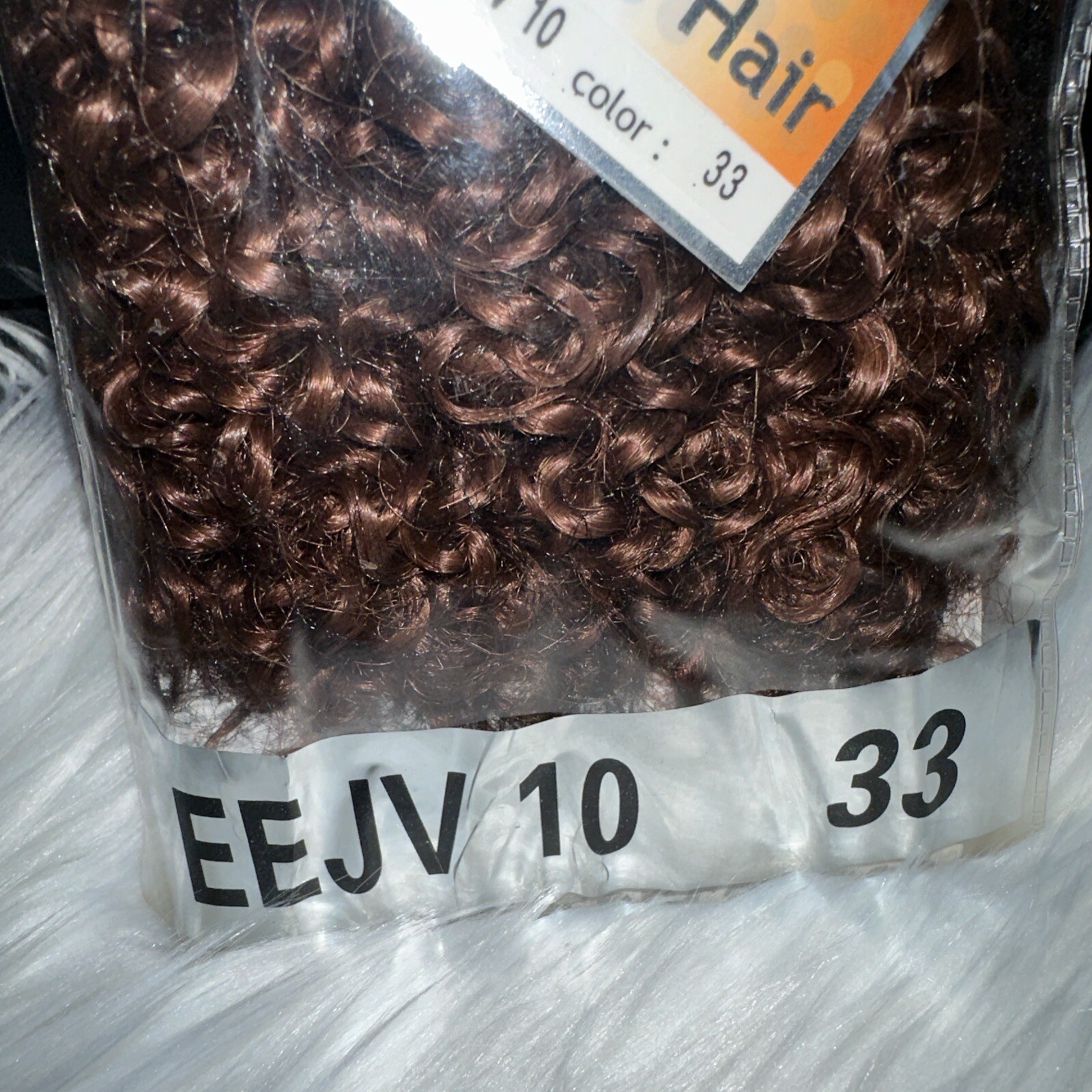 Essence Premium Human Hair Jerry Curl Weaving Color 33