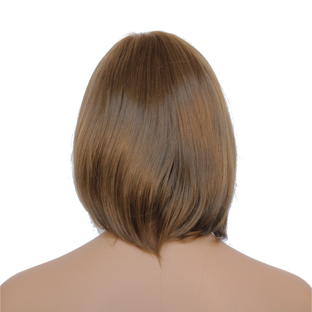 Classic Cap women Synthetic straight Short Brown Full wig HengFeng SHL13