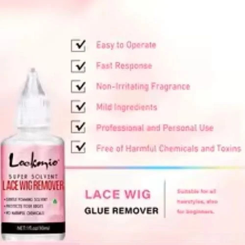 Wig Glue & Wig Remover Kit Waterproof Lace Front Toupee Adhesive Travel Size