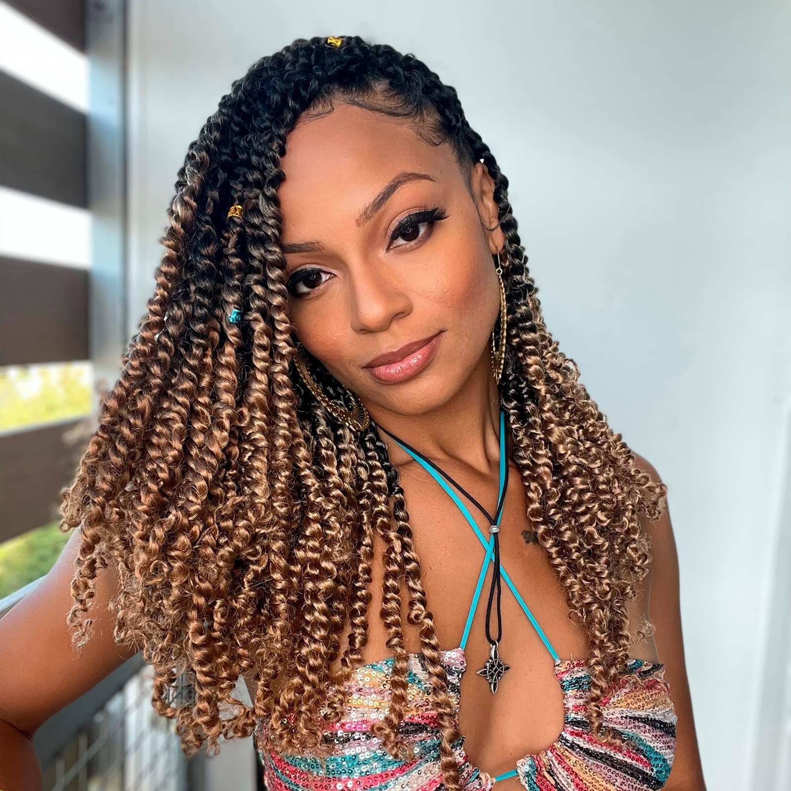 Toyotress Tiana Passion – 10 Inch 8 Packs Pre-Twisted Crochet Braids