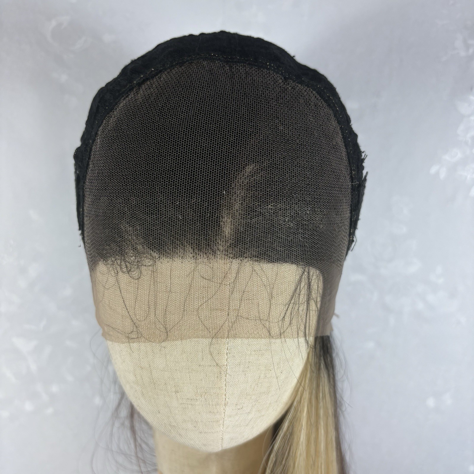Daily Wear Wear 360 Lace Updo WIG! 34” Long Ombre Blonde , Human Hair Blend