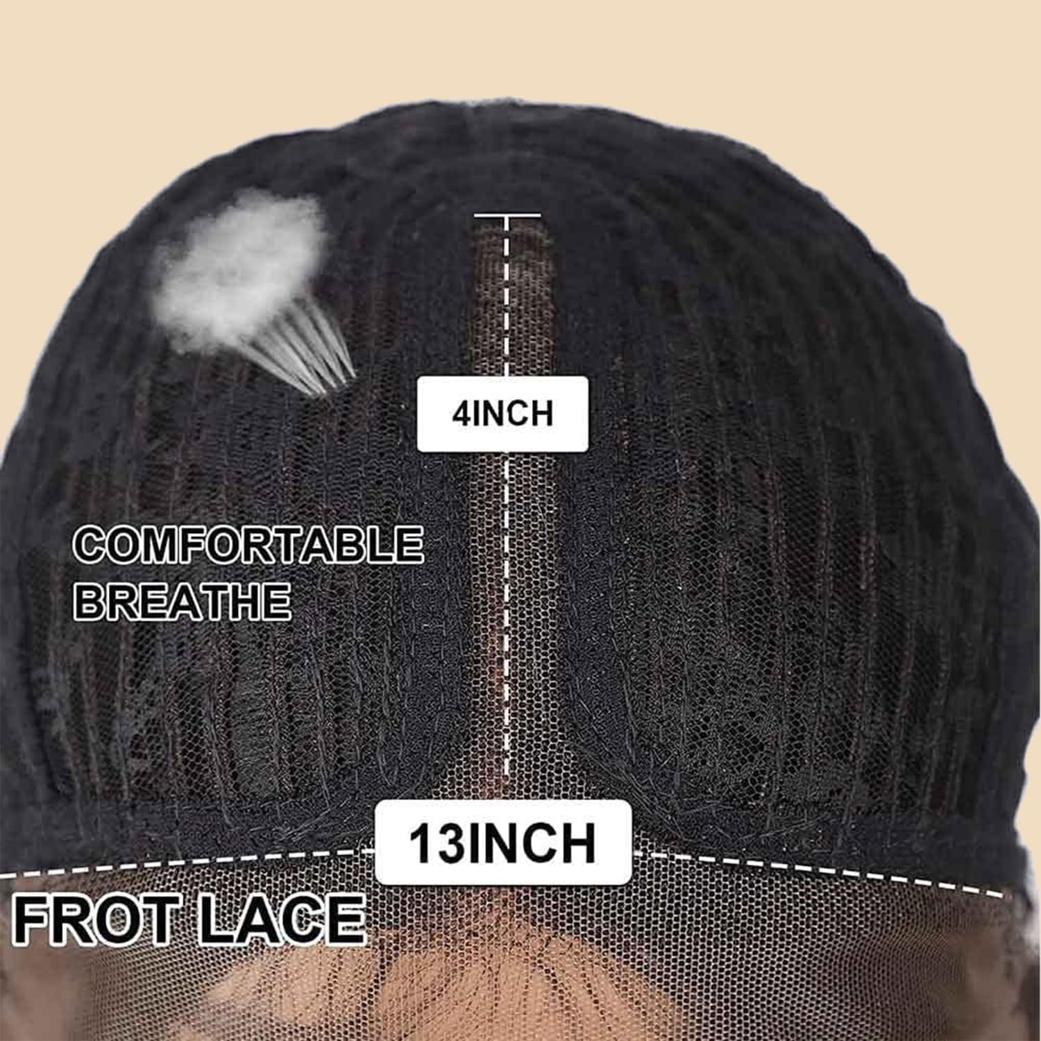 Afro Kinky Straight Lace Front Grey Wig 20 Inch T Part Salt and Pepper Wigs