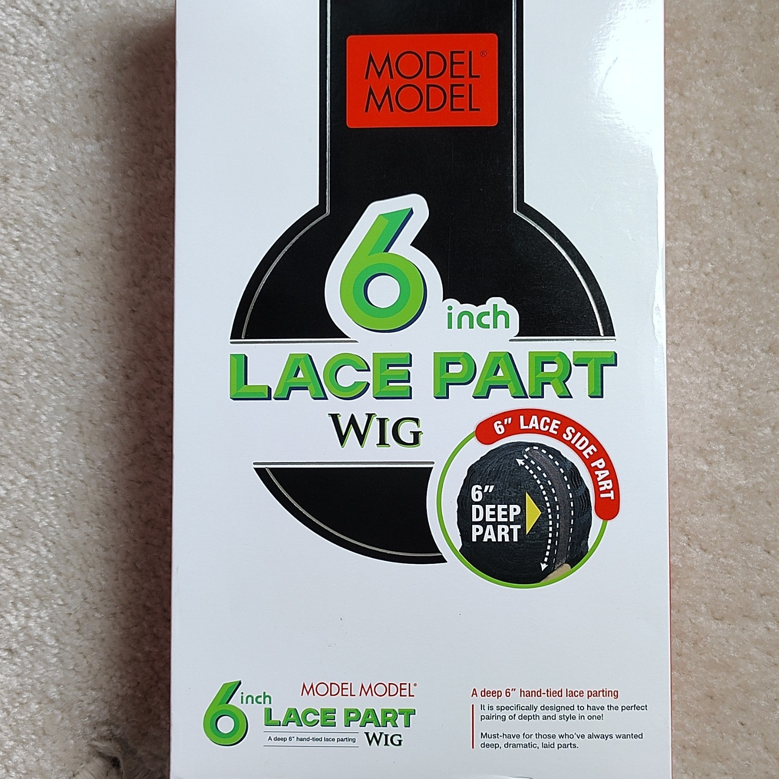 Model Model 6in Lace Part Synthetic Heat Resistant Wig Lani Side Part SOP430