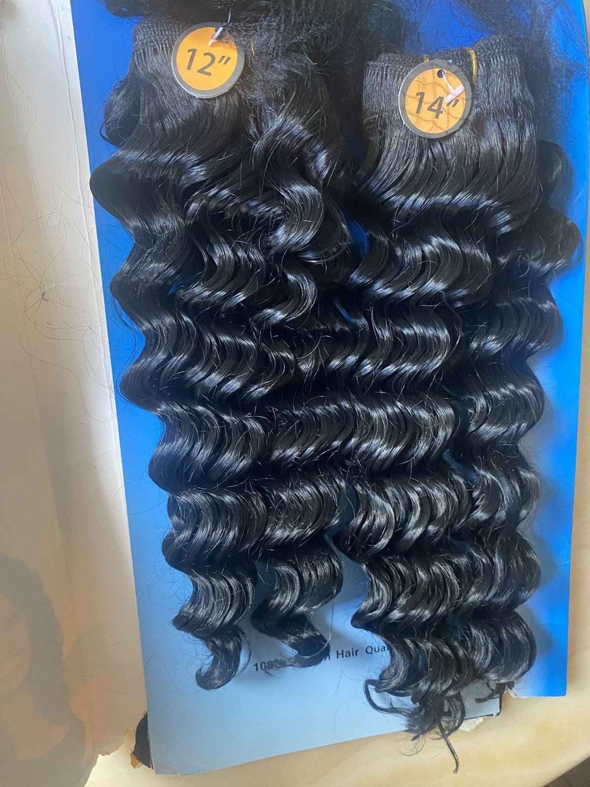 HAIRTREND SYNTETHIC HAIR ALL IN ONE DEEP WAVE 12 12 14 14 &”12 CLOSURE COLOR 1B