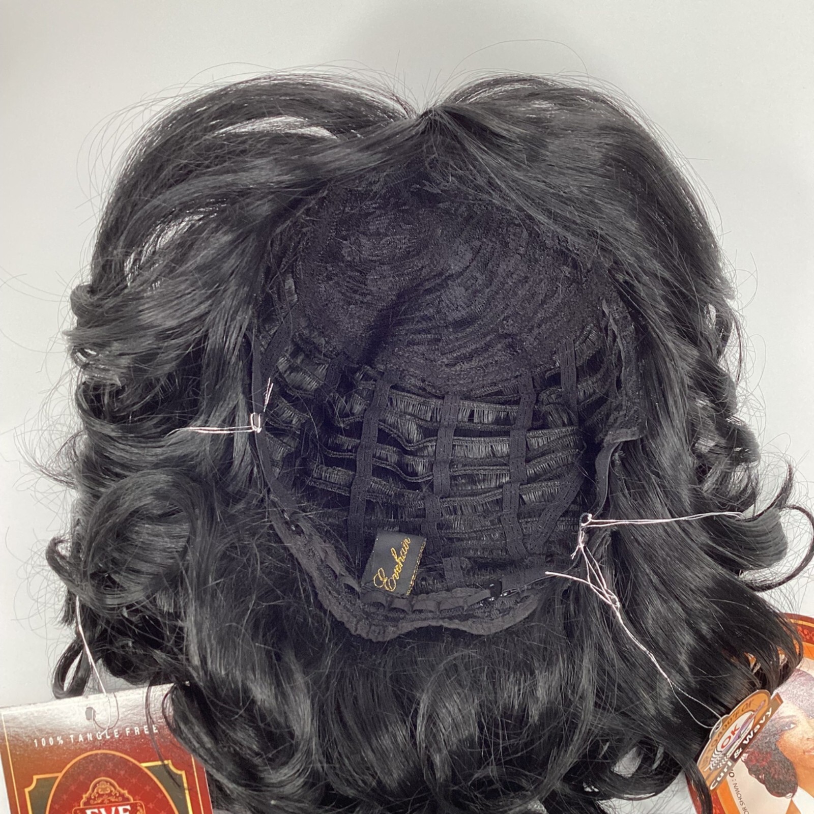 Camilla #1 Jet Black Feather Flip Wig Classic Cap Synthetic Adjustable
