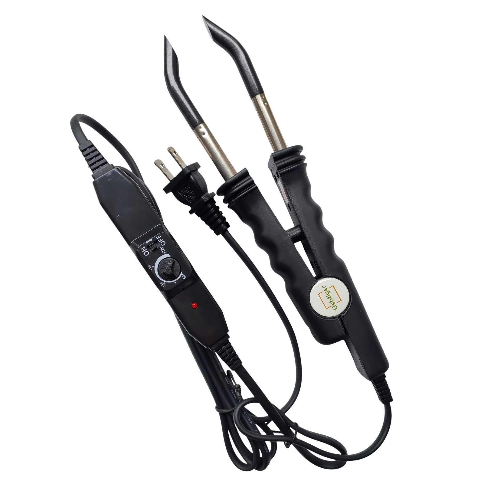 Hair Extension Connector Machine Kit – Hot Fusion Iron, Keratin Flat Tips, DIY &
