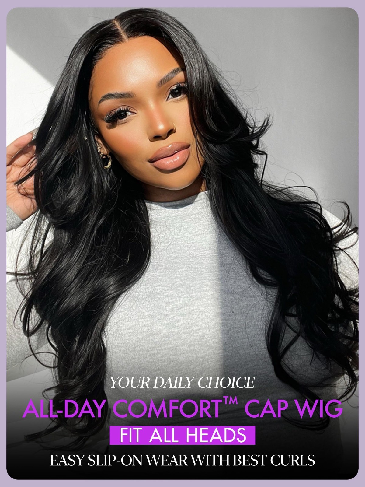All-Day Comfort Loose Body Wave Lace Front Wig – 5×5 Human Hair, Glueless, Pre-P