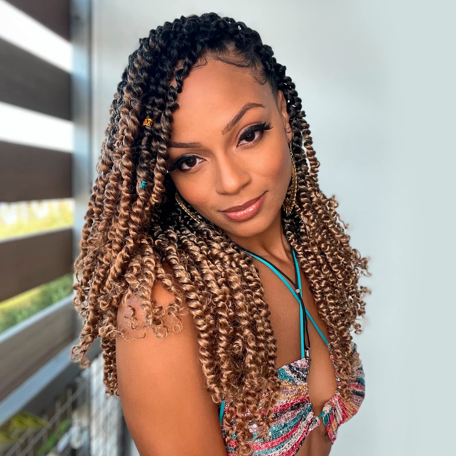 Toyotress Tiana Passion – 10 Inch 8 Packs Pre-Twisted Crochet Braids