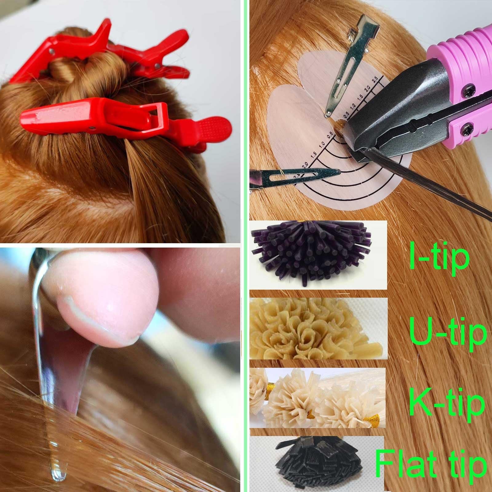 Pro Hair Extension Fusion Tool Iron Connector Heat Up for Seamless Bonding K Tip