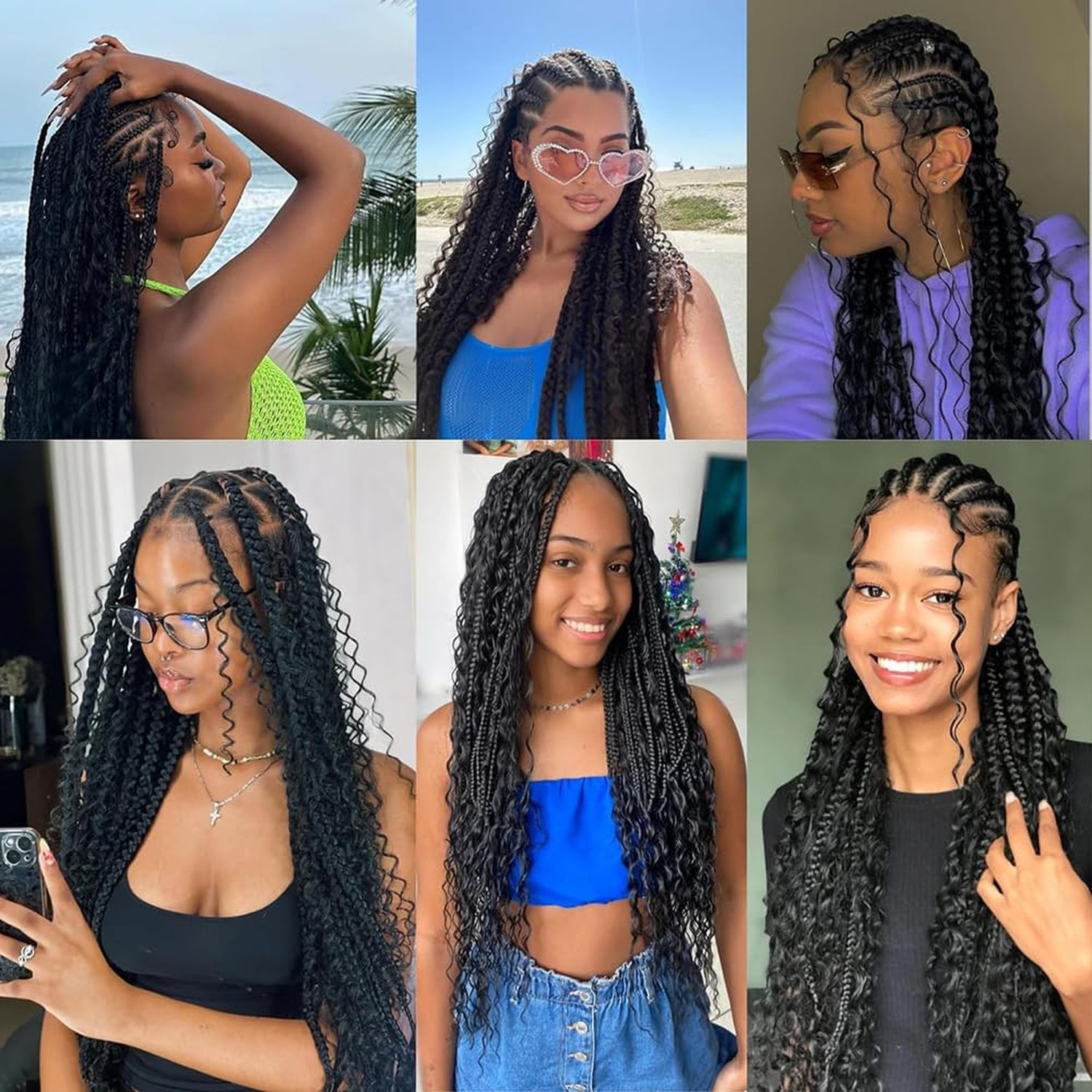 Human Braiding Hair for Boho Braids Human Hair 100g 2 Bundles Deep … Fast Ship