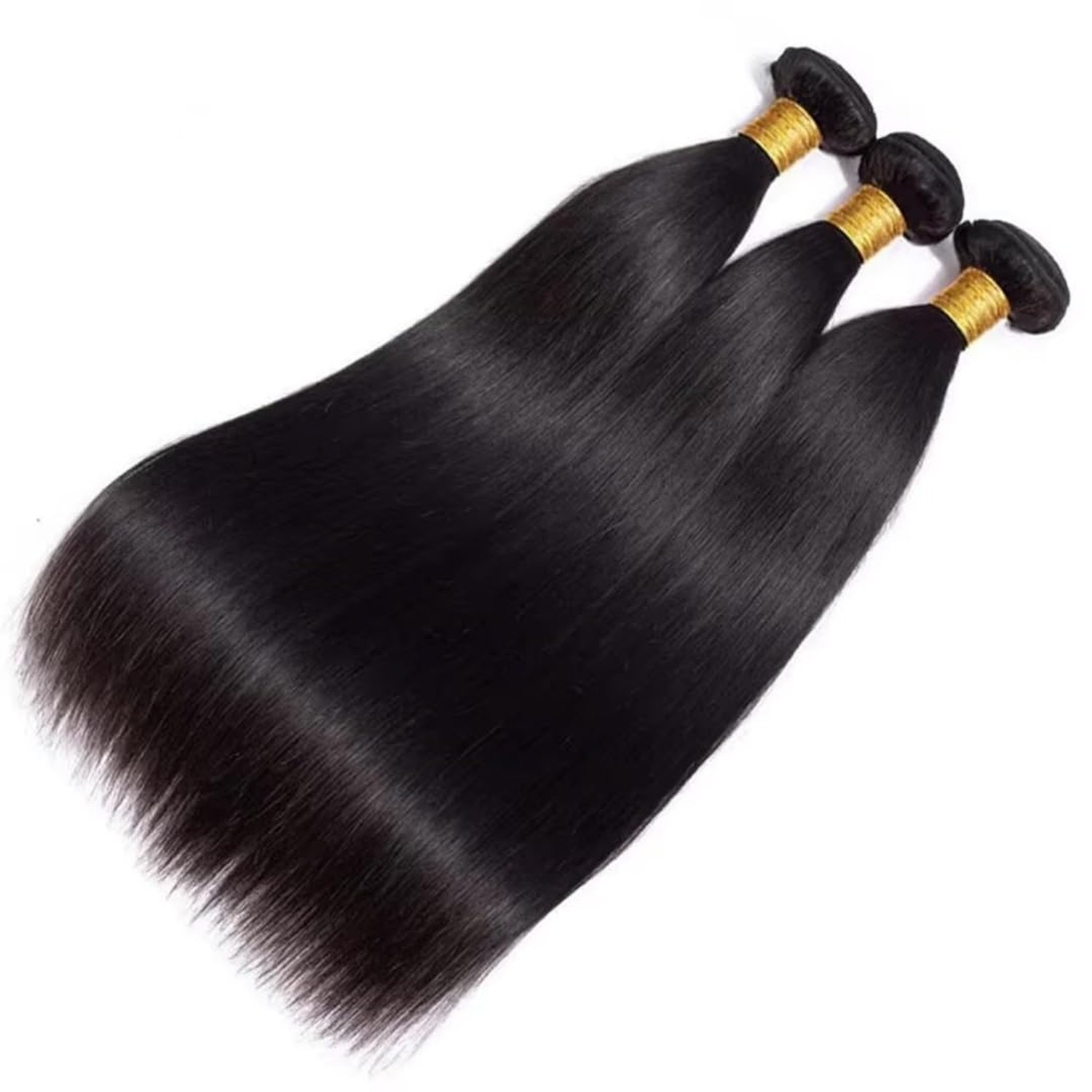 Straight Hair Bundles Brazilian Straight Hair 3 Bundles 20 22 24 In… Fast Ship