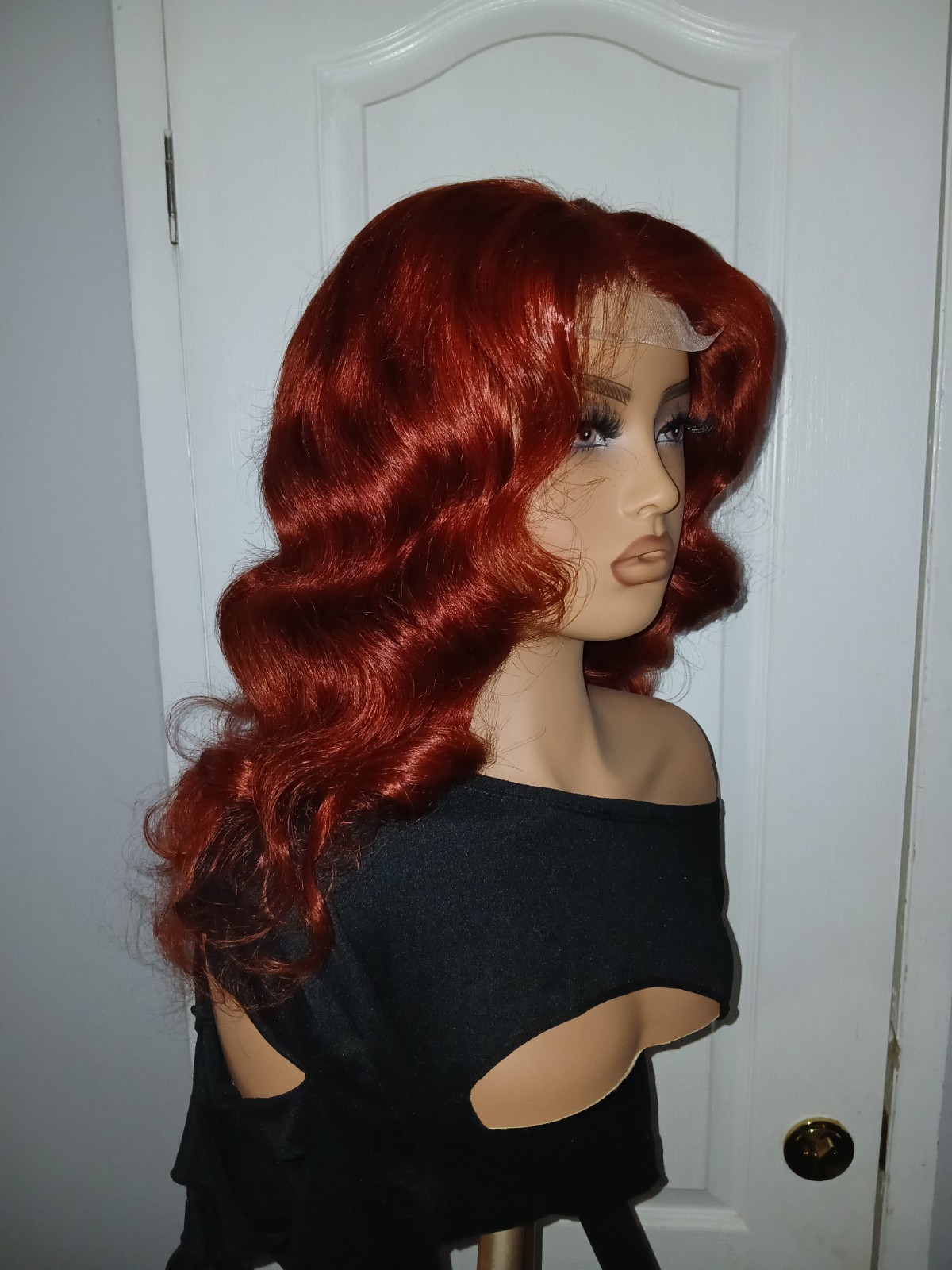 33B Reddish Brown Bundles with 4×4 Closure Body Wave Bundles Human Hair Wig