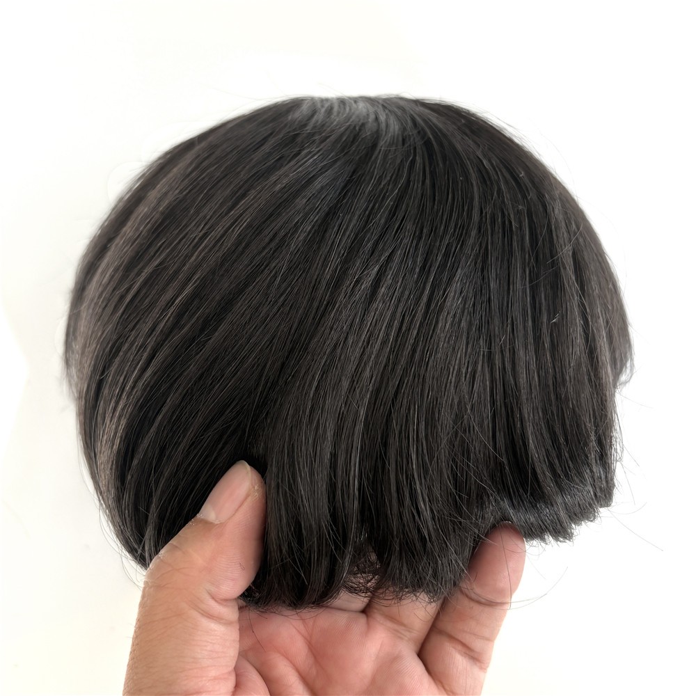 Toupee For Men Human Hair Lace Front Replecement System Mono Center Medium Hair