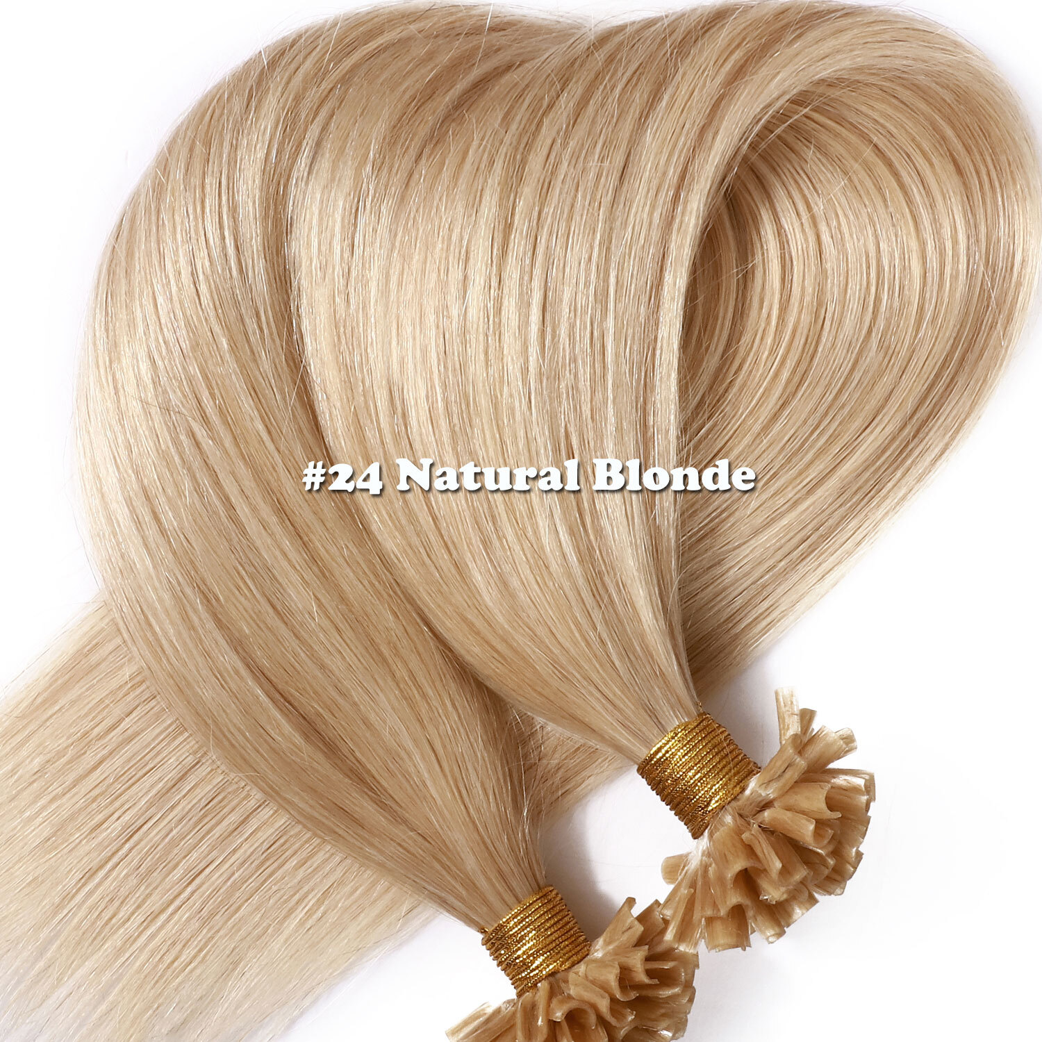 50-200PCS THICK Pre Bond Keratin Nail U Tip Human Remy Hair Extension Highlight