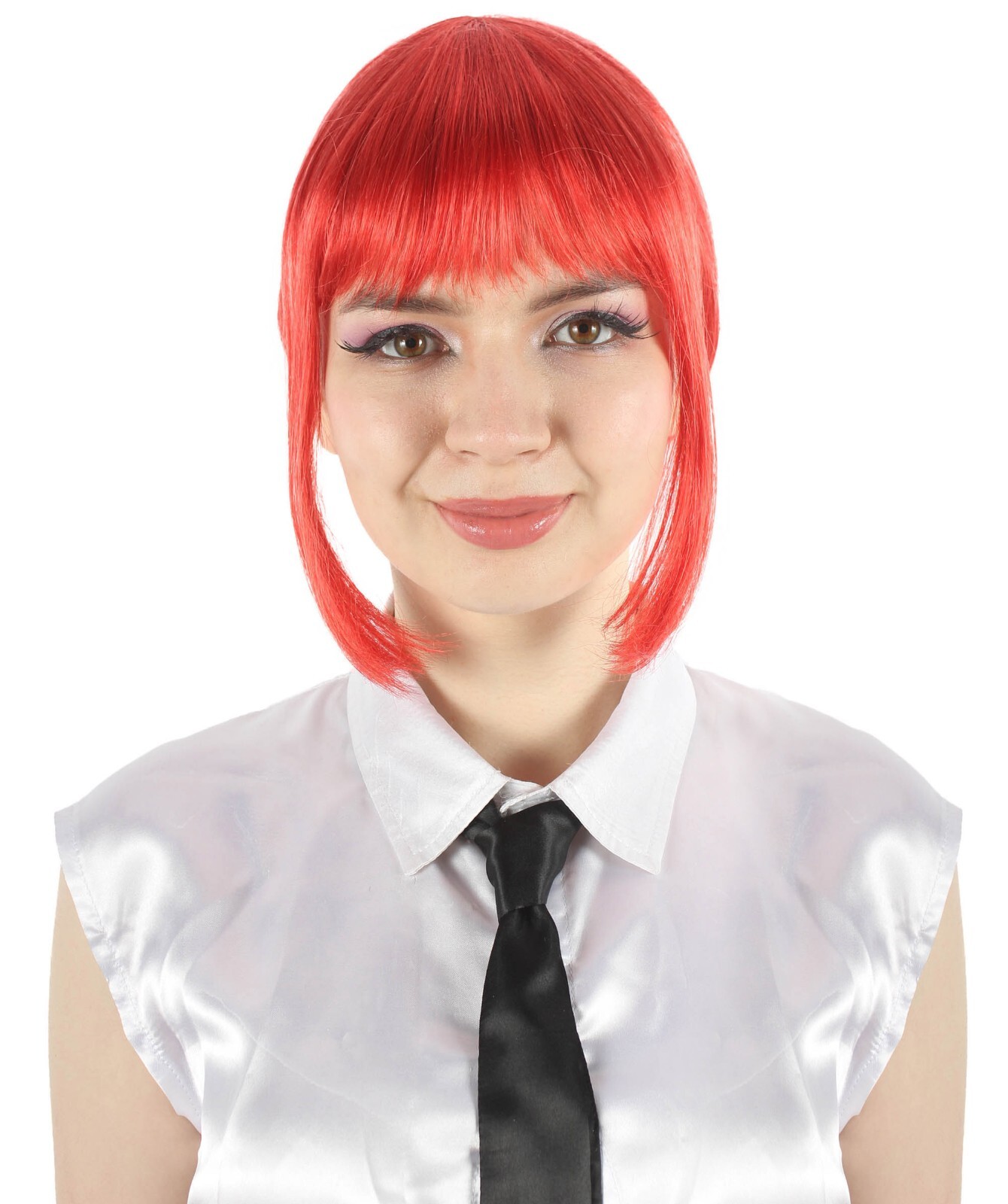 Adult Women’s Supernatural Anime Light Red Braided Wig HW-7090
