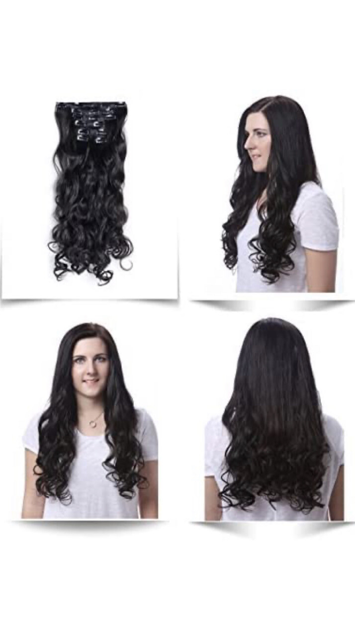 Onedor 20” Curly Full Head Extensions 7pc 140g se-002- 27XH613 New Never Opened