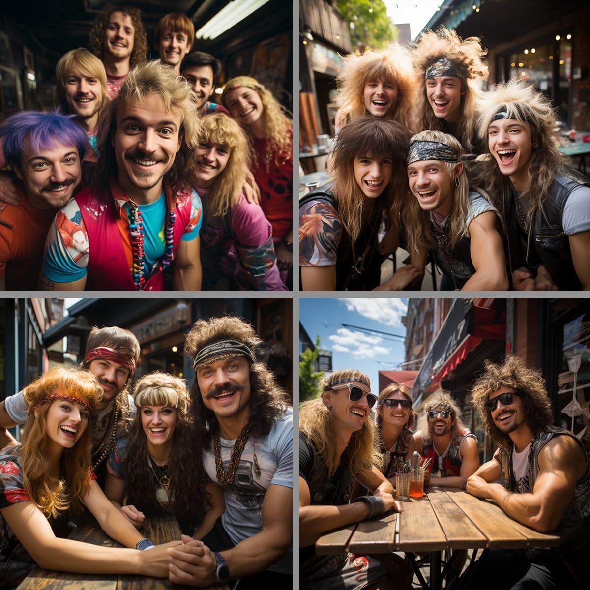 Blonde Mullet wig|Adult Funny Wigs for Men|Pop Rock Wig|Joe Dirt Wig