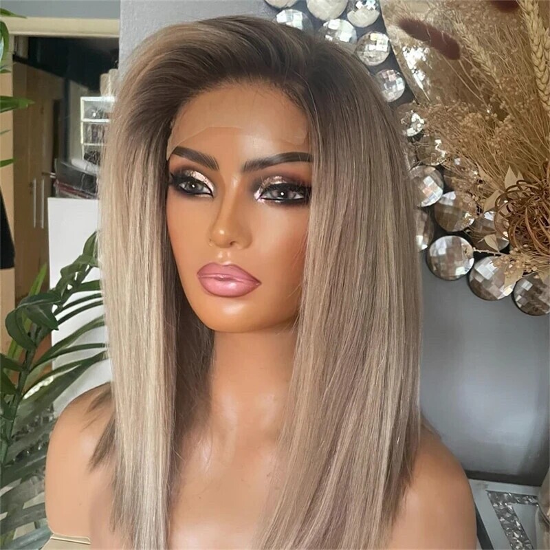 Low Density Hair Wig | Blonde Layered Short Straight