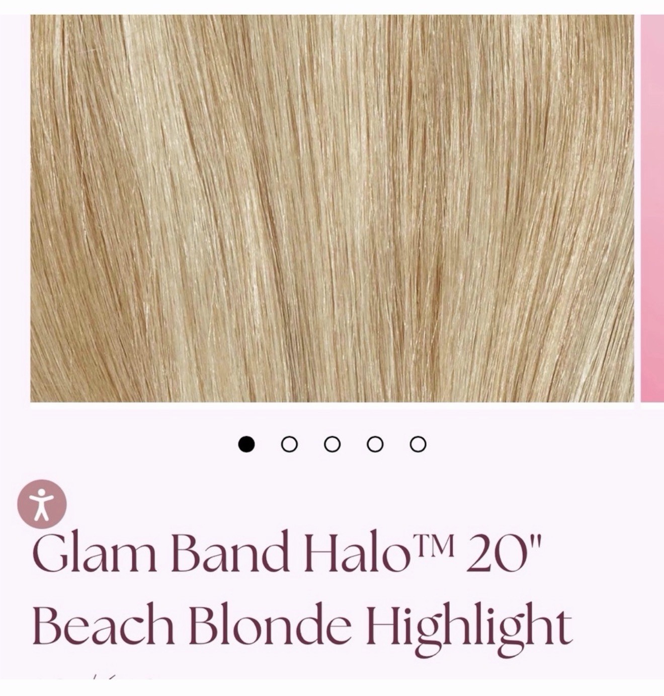 Glam Seamless 20″ Glam Band Halo Beach Blonde 613 New Remy Human Hair Extensions
