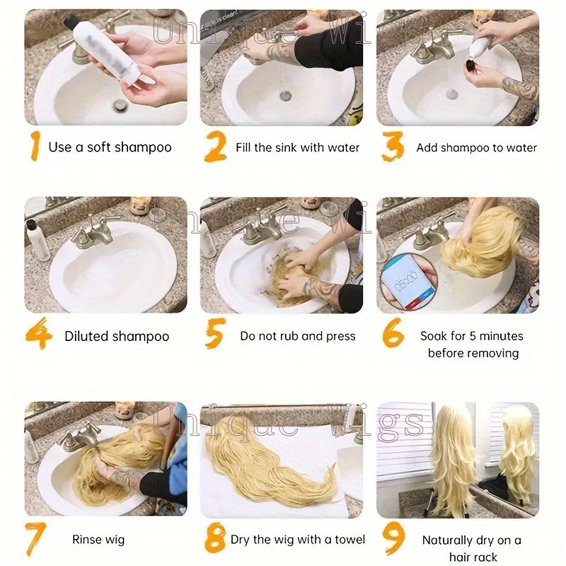 14in Colorful Short Wavy Bob Wig Bangs Synthetic Hair Wig Cosplay Party Fashion