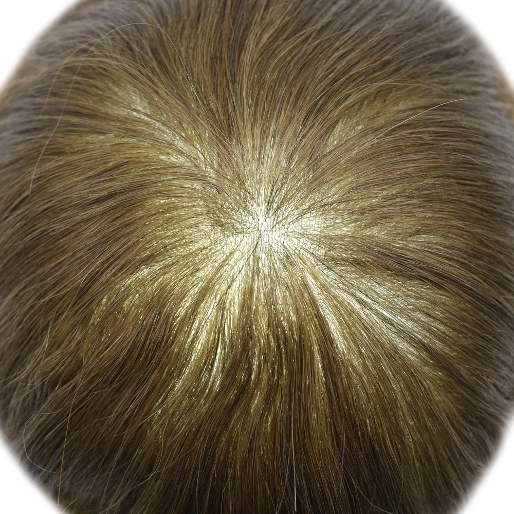 Invisible Ultra Thin Skin Mens Toupee Hair Replacement Poly Hairpiece PU Systems