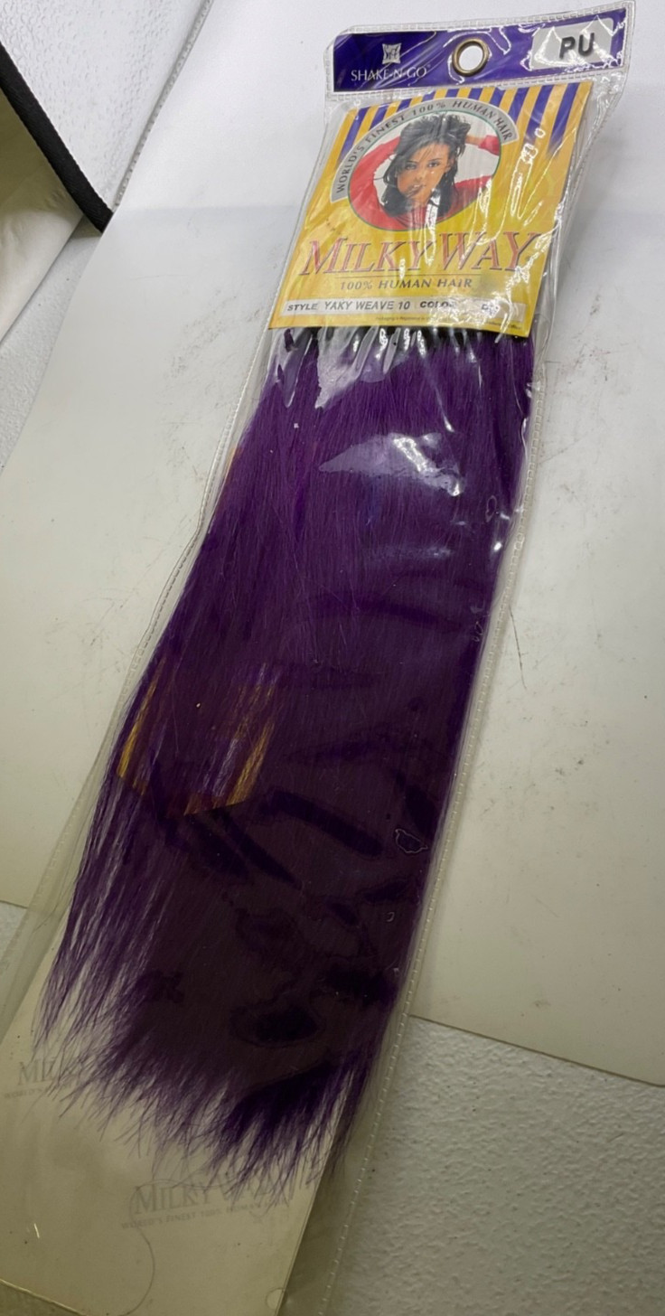 Shake-N-Go Milky Way 100% Human Hair Yaky Weave Length: 10″ Color: Purple