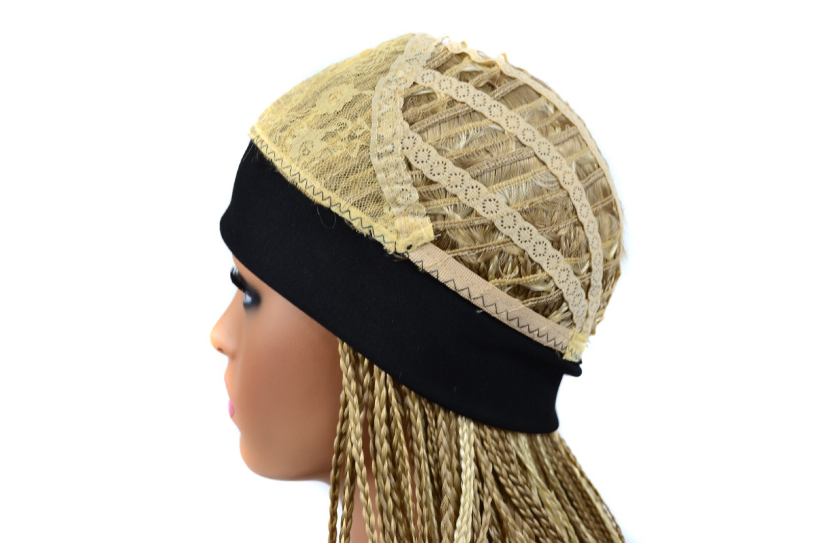 Box Braided Headband Wig for Black Women 18″ Synthetic Full Braids Wig Wrap Wig
